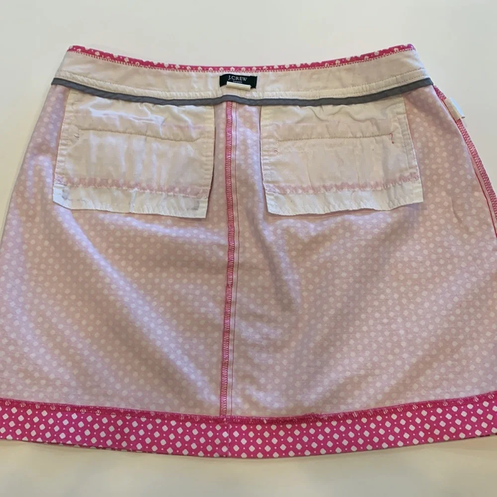 J.Crew Stretch Pink & White Mini Skirt, 4 - Picture 11 of 15